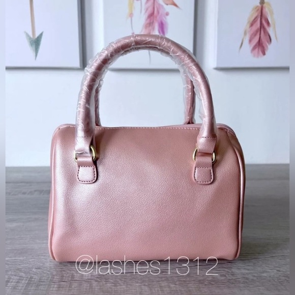 BETSEY JOHNSON Bag Chain Barrel Crossbody - Rose Gold LBCHAIN - Picture 5 of 8